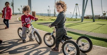 Das Monkeycycle Kinderfahrrad im Einsatz